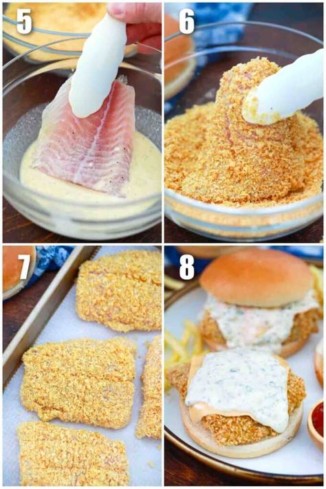 Mcdonald’s Fish Sandwich, Fish Filet Sandwiches, Mcdonald’s Fish Fillet Recipe, Homemade Fish Sandwich, Fried Cod Sandwich, Mcdonalds Fish Sandwich Recipe, Filet O Fish Sandwich, Mcdonald's Recipes, Fish Fillet Sandwich