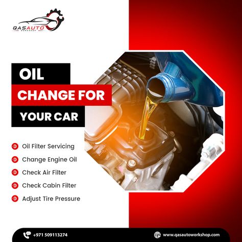 𝐄𝐱𝐭𝐞𝐧𝐝 𝐲𝐨𝐮𝐫 𝐜𝐚𝐫’𝐬 𝐥𝐢𝐟𝐞 by giving it our best oil change service along with a safety inspection. Contact us for the 𝐛𝐞𝐬𝐭 𝐜𝐚𝐫 𝐨𝐢𝐥 𝐬𝐞𝐫𝐯𝐢𝐜𝐞. 🌐 𝐪𝐚𝐬𝐚𝐮𝐭𝐨𝐰𝐨𝐫𝐤𝐬𝐡𝐨𝐩.𝐜𝐨𝐦 📩 𝗾𝗮𝘀𝗮𝘂𝘁𝗼𝘄𝗼𝗿𝗸𝘀𝗵𝗼𝗽@𝗴𝗺𝗮𝗶𝗹.𝗰𝗼𝗺 📞 +𝟗𝟕𝟏𝟓𝟎𝟗𝟏𝟏𝟑𝟐𝟕𝟒 #QAS #qasautoworkshop #car #autoworkshop #carcare #carcheckup #oilchange #oilchangeservice #carlifestyle #uae #oilchange #carmaintainance #premiumcartires #dubai #dubai Car Service Ads Creative, Oil Change Service, Car Wash Posters, Car Oil Change, Bike Service, Bike Ads, Car Banner, Safety Inspection, Oil Service