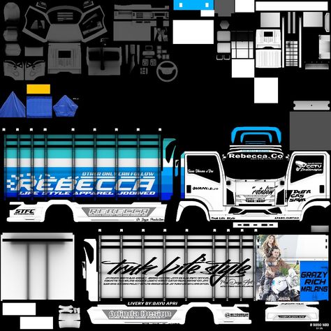 3718 Truck Livery, Truk Derek, Truk Besar, Mobil Rc, Mobil Mustang, One Peace, Microsoft Excel, Mustang, Microsoft