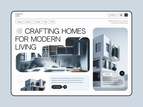 Property Brochures, Event Website, Modern Website, Company Website, Web Layout Design, Modern Houses, Web Layout, Website Inspiration, Design Program