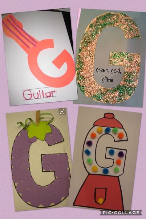 G Is For Preschool, G Preschool Crafts, Preschool Letter G Crafts, Letter G Arts And Crafts For Preschool, G Is For Craft Preschool, Letter G Art Preschool, G Craft Preschool, G Letter Craft, Letter G Crafts For Preschool