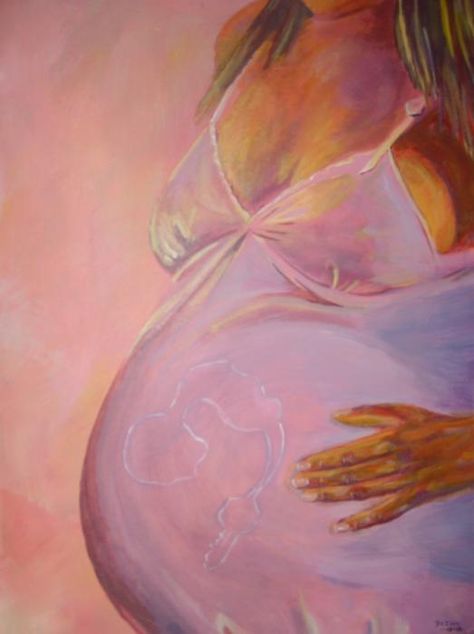 Pregnant Woman Painting, Pregnancy Painting, Motherhood Drawing, Pregnant Woman Art, Romanticism Paintings, Pregnancy Drawing, Motherhood Art, Breastfeeding Art, Baby Sketch