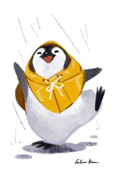 Celine Kim, Pinguin Illustration, Penguin Pictures, Penguin Illustration, Penguin Drawing, Penguin Art, Baby Penguins, Illustration Inspiration, 귀여운 동물