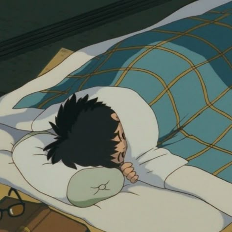 Totoro Pfp Aesthetic, Sleep Pfp, Sleeping Character, Anime Sleeping, Aesthetic Totoro Icons, Aesthetic My Neighbor Totoro, My Neighbor Totoro Sleeping, Ghibi Scene Aesthetic, Studio Ghibli Sleeping