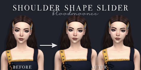 bloodmoon Sims 4 Cas Background, Mod Hair, Female Base, Sims 4 Cc Makeup, Shoulder Tattoos, Sims Four, Sims 4 Cas, Cc Finds, The Sims4