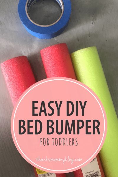 Pool Noodle Bumper Toddler Bed, Pool Noodle Crib Bumper, Pool Noodle Toddler Bed Rail, Diy Crib Bumper Pads, Pool Noodle Bed Bumper, Diy Bed Bumper, Crib Bumper Ideas, Bed Bumpers Diy, Bunk Bed Railing Ideas Diy