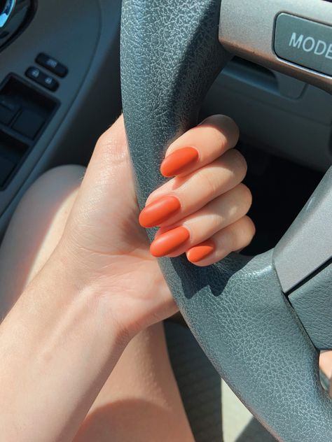 Burned Orange Nails, Orange Nails, Burnt Orange, Orange, Nails