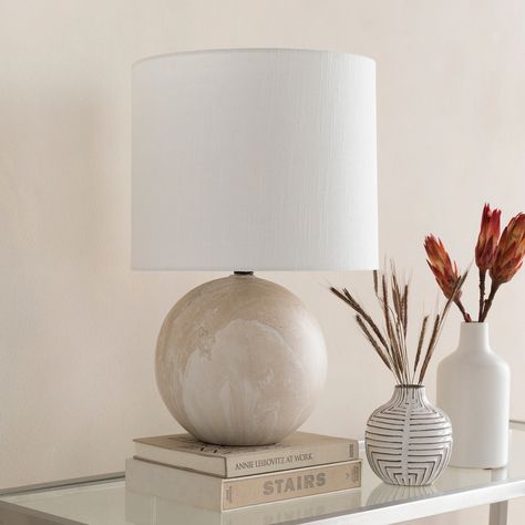 Artistic Weavers Isaia Cream Faux Marble Ceramic Table Lamp - On Sale - Bed Bath & Beyond - 22996885 Grey Lamp, Marble Ceramics, Transitional Wall Sconces, Cool Floor Lamps, Faux Marble, Burke Decor, Modern Forms, Modern Lamp, Ceramic Table Lamps