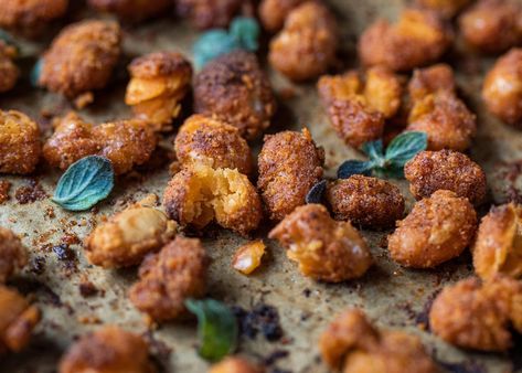 CRISPY PAPRIKA BUTTER BEANS — Jasmine Hemsley Ayurvedic Recipes Kapha, Jasmine Hemsley, Savory Quinoa, Butter Beans Recipe, Bean Snacks, Healthy Beans, Salted Nuts, Ayurvedic Recipes, Vegetable Medley