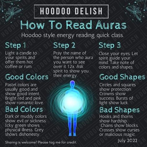 How To Read Auras, Luciferian Witchcraft, Read Auras, Freezer Spell, Hoodoo Delish, Folk Witch, How To See Aura, Aura Colors Meaning, Psychic Development Learning