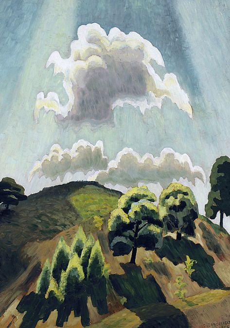 Hill Top at High Noon, 1925 | Василий Б | Flickr Charles Burchfield, High Noon, A Hill, Henri Matisse, Claude Monet, American Artists, Great Artists, Fine Arts, American Art