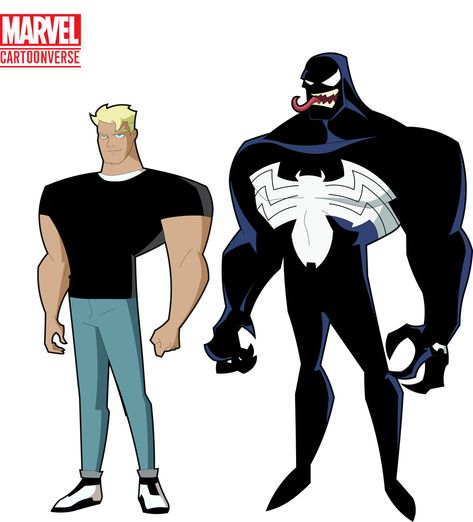 Marvel Cartoonverse, Venom Comic, Stephen Silver, Marvel Animated, Marvel Character Design, Venom Comics, Marvel Cartoons, Marvel Animation, Deadpool And Spiderman