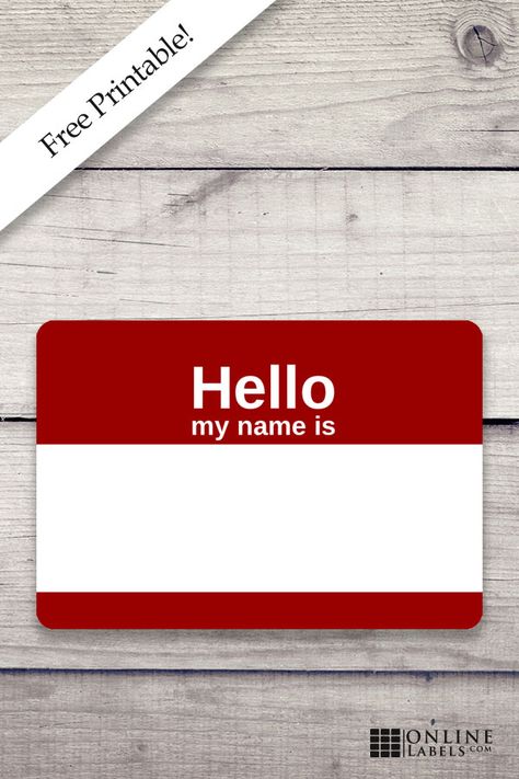 Print these "hello my name is" name tag templates for your next event. Hello My Name Is Tags Free Printable, Name Tags Printable Templates Aesthetic, My Name Is Name Tag, Hello Printable, Name Tag Sticker, Kid Costumes, Name Tag Templates, Tag Templates, Blank Tags