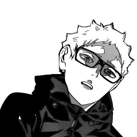 Haikyuu Manga Tsukishima, Haikyu Icons Manga, Tsukishima Kei Manga Icon, Tsukishima Manga Icons, Kei Tsukishima Icon, Haikyuu Pfp Manga, Haikyuu Manga Icons, Tsukishima Manga, Tsukishima Kei Icon