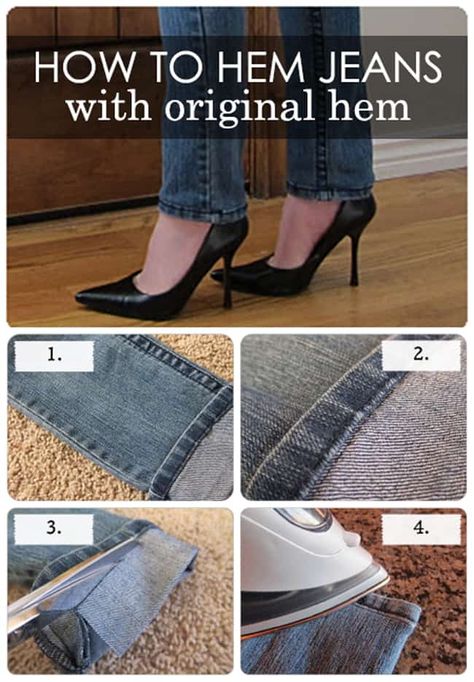 Complete Guide on How to Hem Jeans with original hem - In just 4 easy steps Hem Jeans With Original Hem, Jeans Skirt Outfit, Hemming Jeans, Original Hem, Costura Diy, Beginner Sewing Projects Easy, Leftover Fabric, How To Hem Pants, Jacket Outfit