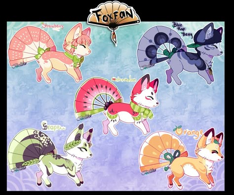 Mythical Creatures Drawings, Open Species, Salamanders, Cute Animal Drawings Kawaii, Creature Drawings, Anime Animals, Chibi Drawings, Mythical Creatures Art, Fox Art