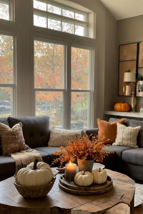 Fall Furniture , Autumn Cozy Fall ,Decor Easy Fall ,
Decor Neutral Fall ,Decor Fall ,Decor Inspiration ,Fall Decor Ideas Gray Sofa Fall Decor, Cashmere Living Room Decor, Simple Fall Decor Living Room Cozy, Fall Living Room Grey Couch, Simple Fall Living Room Decor, Dark Grey Couch Fall Decor, Cozy Fall Aesthetic Decor, Autumn House Decor Living Room, Autumn Aesthetic Living Room