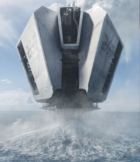 Oblivion Movie, Sci Fi Building, Sci Fi Architecture, Sci Fi Design, Sci Fi Environment, Sci Fi Ships, Spaceship Art, Spaceship Concept, Landscape Concept