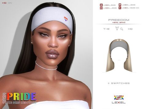 The Sims Resource - Freedom - head band (Pride 2024) Sims 4 Cc Headband Accessory, Sims 4 Cc Hair With Headband, Sims 4 Headband Hair, Sims 4 Headband Cc, Sims 4 Cc Headband, Sims 4 Headphones Cc, Sims 4 Headband, Sims 4 Cas Background, Pride 2024