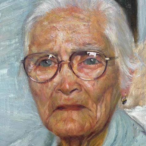 Old Woman Portrait, Portrait Abstract, Portrait Oil Painting, Art Advisor, Art Curator, Old Woman, My Grandmother, Woman Portrait, Process Art