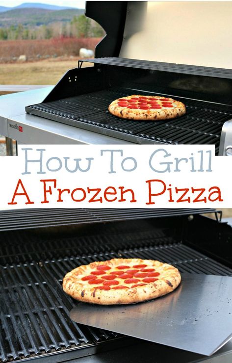 Grilled Frozen Pizza, Smoked Frozen Pizza, Croatia Recipes, Griddle Pizza, Grilled Pizza Recipes, Grill Pizza, Recipes Grilling, Charcoal Grilling, Grilled Desserts