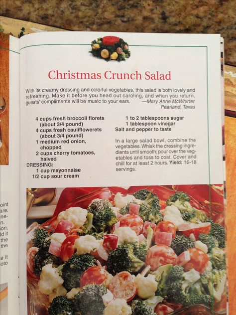 Christmas Crunch Salad Recipe, Super Crunch Salad Chin Deep, Super Crunch Salad, Marinated Salad Recipes, Veg Salad Recipes, Marinated Salad, Dressing Recipes Thanksgiving, Christmas Crunch, Salad Recipes Low Carb