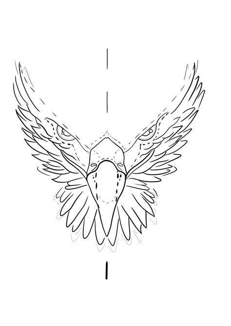 Eagle Line Drawing, Golden Eagle Tattoo, Hard Tattoos, Eagle Tattoo, Golden Eagle, Gandalf, Line Drawing, Cool Tattoos, Random Stuff