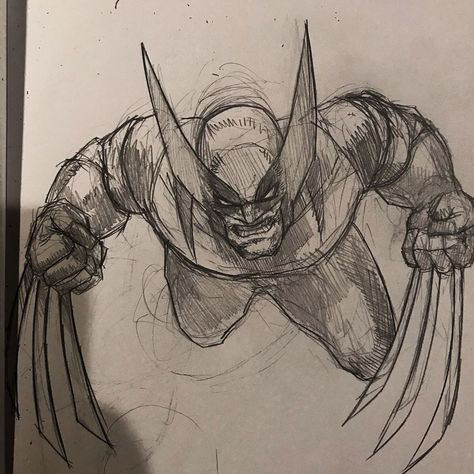 Orion TwoMillion on Instagram: “I was enjoying some Wolverine and the XMen on DisneyPlus earlier! It was a fun series! ... ... ... ... ... ... #wolverine #Sentinel #comics…” Wolverine Drawing Sketches, X Men Comic Art, Wolverine And The Xmen, Sketches Marvel, Xmen Drawing, Drawing Avengers, Wolverine Drawing, Wolverine Sketch, Marvel Sketches