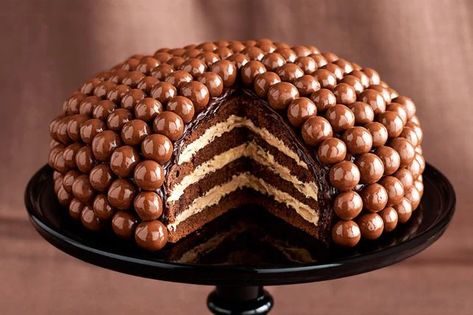 Amazing Maltesers cake Chocolate Malteser Cake, Malteser Cake, Chocolate Bar Recipe, Amazing Chocolate Cake Recipe, Cooking Chocolate, Cake Bars, Chocolate Dessert Recipes, Brownie Cake, Orange Cake