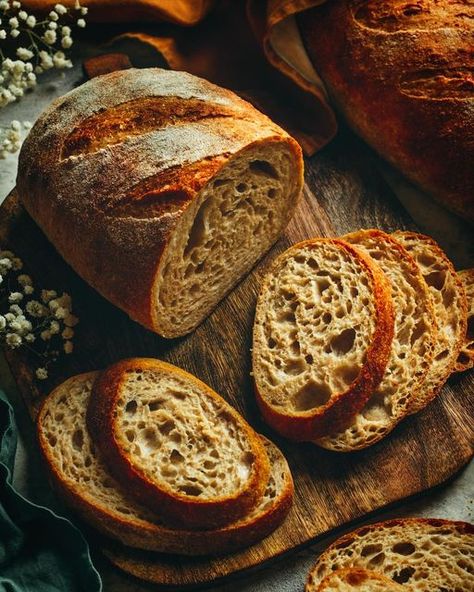 Still Sunday & Co. on Instagram: "This sunny afternoon deserves a beautiful airy Dean & DeLuca Pain Au Levain, entirely handmade and fermented for 72 hours. 100% naturally leavened with sourdough cultures. This lovely bread's rich flavor is only mildly tangy. With its wonderfully open crumb, it's great alongside soup, stew, or pasta; and also makes a delicious sandwich." Dean Deluca, Sunny Afternoon, Delicious Sandwiches, 72 Hours, Stew, Dean, Sandwiches, The 100, Pasta