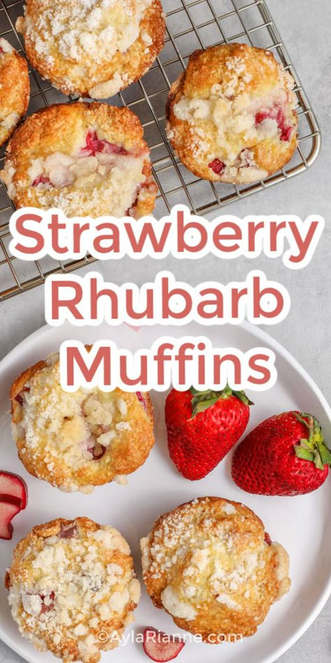 Strawberry Rhubarb Muffins Strawberry Rhubarb Recipes Crisp, Strawberry Rhubarb Muffins Gluten Free, Strawberry Rhubarb Oatmeal Muffins, 1 Cup Rhubarb Recipes, Strawberry Rhubarb Muffins Healthy, Strawberry Rhubarb Recipes Muffins, Strawberry Rhubarb Muffins Easy, Rhubarb And Strawberry Recipes, Strawberry And Rhubarb Recipes