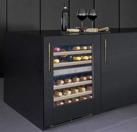 Integrated Wine Cooler, Coffee Machine Kitchen, Built In Wine Cooler, Undermount Stainless Steel Sink, Custom Cabinet Doors, Corkboard Ideas Decor, Under Counter Fridge, Modern Outdoor Living, Integrated Fridge Freezer