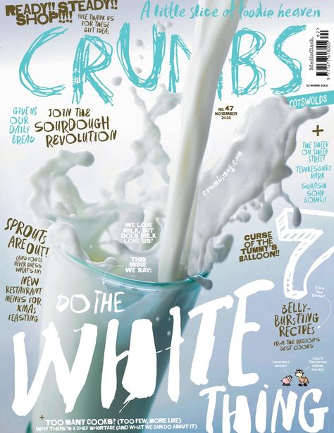 Crumbs Cotswolds – issue 47 Editorial Illustration Magazine, Winter Poster, Graphic Design Books, Books Pics, Newspaper Design, Skull Tattoo Design, Magazine Cover Design, Web Design Trends, Print Layout