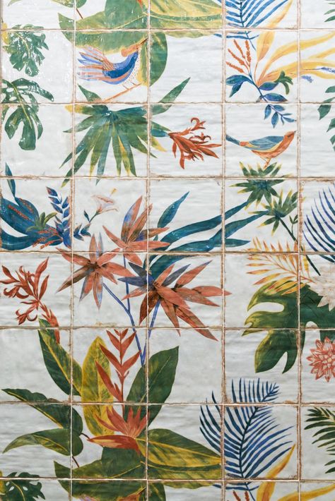 25 Top Products from the Architectural Digest Design Show - Architectural Digest Tile Bar, Bathroom Wall Coverings, Tropical Tile, Ensuite Ideas, Angela Harris, Bar Tile, Workshop Apd, Weekend In Nyc, Garage Kitchen