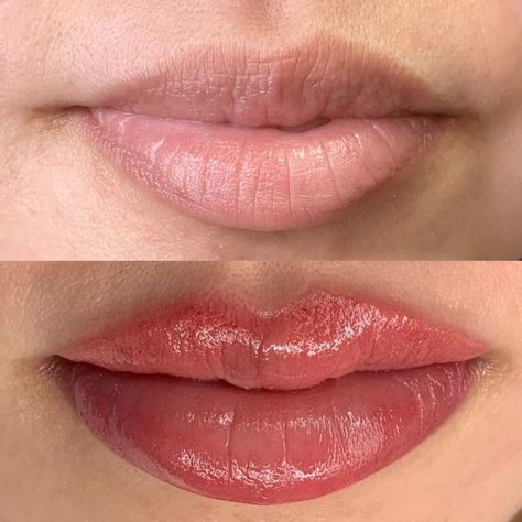 NIKA | Brow + Lip Blush Artist on Instagram: “Dreamy lip blush 👄 ⁣ •⁣ We balanced out her slightly asymmetrical lips and added a soft cupids bow. I mixed @everafterpigments Bare beauty…” Asymmetrical Lips, Lip Blush, Makeup Class, Cupids Bow, Bare Beauty, Artist On Instagram, Art Reference, Blush, Lips