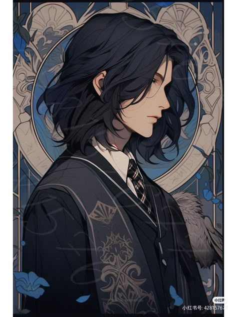 The Haircut, Severus Rogue, Snape Harry Potter, Harry Potter Drawings, Harry Potter Anime, Harry Potter Fan Art, Fantasy Aesthetic, Harry Potter Art, Harry Potter Fantastic Beasts