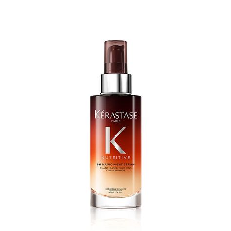 Nutritive 8H Magic Night Hair Serum for Dry Hair | Kérastase Kerastase Nutritive, Morning Hair, Magic Night, Overnight Hairstyles, Night Hairstyles, Overnight Beauty, Scalp Serum, Hydrate Hair, Night Serum