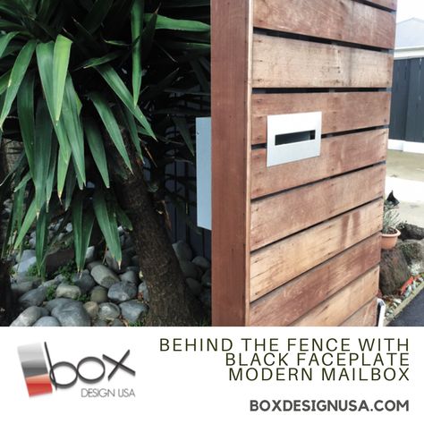 Mailbox On House, Mailbox Installation, Mailbox Modern, Modern Mailbox Design, Modern Mailboxes, Condo Apartment, Modern Mailbox, Small Fence, Mailbox Design