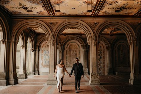 Engagement Photos Nyc Central Park, Engagement Shoot Central Park, Central Park Engagement Shoot, Nyc Shoot, Central Park Engagement Photos, Engagement Photos Nyc, Bethesda Terrace, Dream Proposal, Classy Engagement Photos