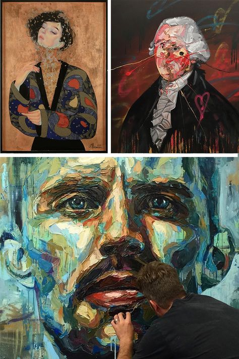 8 Contemporary Portrait Artists Who Are Reinventing One of Art’s Oldest Subjects Contemporary Portrait Artists, Portrait Artists, Portrait Lighting, Modern Portraits, Colossal Art, Contemporary Portrait, Arm Tattoos, Modern Art Paintings, Art Video