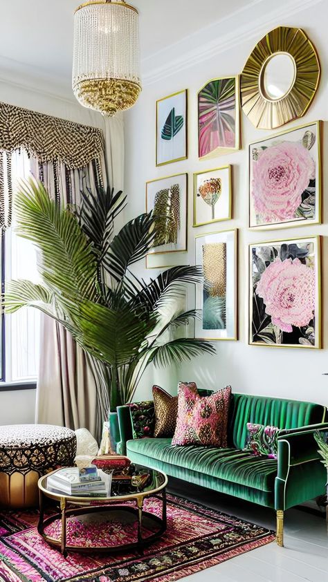 Sala Vintage, Boho Office, Earthy Home Decor, Colourful Living Room Decor, Colorful Apartment, Living Room Decor Inspiration, Living Room Design Inspiration, Colourful Living Room, Maximalist Decor