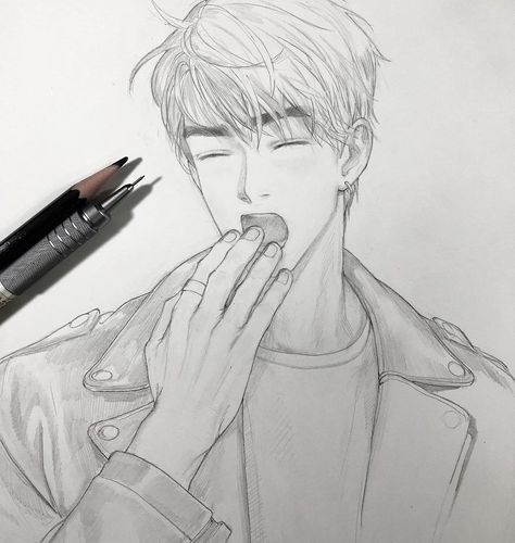 知花シンジ (Shinji Chibana) on Instagram: “I wonder if a drawing can make someone actually yawn 🥱 let me know haha #artoninstagram #artstagram #artistofinstagram #instaart #artist…” Yawn Drawing, Yawning Drawing, Shinji Chibana, Drawing Stuff, Boy Art, A Drawing, Fashion Drawing, Insta Art, Let Me Know