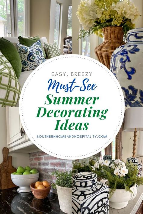 Decorating For Summer Interiors, Early Summer Decor, June Home Decor, Summer 2023 Decor Trends, Summer Console Table Decor, Living Room Summer Decor Ideas, Spring Summer 2023 Home Decor Trends, Summer Table Decorations Dining Rooms, Summer Indoor Decor