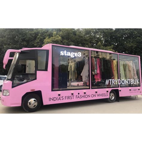 Mobile Fashion Truck, Launch Event Ideas, Dry Cleaning Business, Fashion Truck, Mobile Beauty, Diy Hanging Shelves, Store Design Boutique, Mobile Store, Build A Camper Van