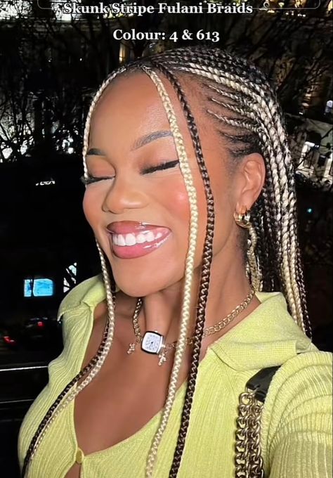 Braids With Money Piece, Money Piece Braids, Tobi Ojora, Hairstyle Braid, Braided Hairstyles For Black Women Cornrows, Goddess Braids Hairstyles, Haute Hair, Money Piece, Beautiful Braided Hair