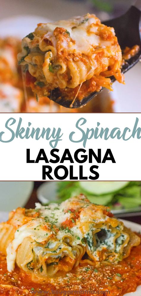 Craving comfort food without the guilt? Try my Skinny Spinach Lasagna Rolls! Packed with nutritious spinach and a medley of veggies, they're a healthier twist on a classic favorite. #healthyrecipes #spinachlasagnarolls #comfortfood #foodbloggers Lasagna Rolls Recipe, Spinach Healthy, Spinach Lasagna Rolls, Lasagna Roll, Lasagna Rollups, Spinach Lasagna, Lasagna Rolls, More Veggies, No Sugar Foods