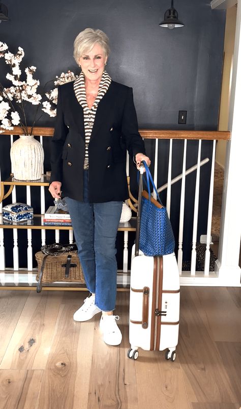 Travel Clothing For Women Over 50, Sightseeing Outfit Fall, 10 Day Travel Wardrobe Fall, Fall Cruise Outfits For Women, River Cruise Outfits, Sixties Outfits, Passport And Visa, Stylish Travel Outfit, Chic Travel Outfit