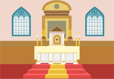 Church Altar Free Vector Church Altar, Church Pew, High Priest, Vector Free Download, Love Drawings, 7th Birthday, Free Vector Art, Original Image, Cartoon Drawings