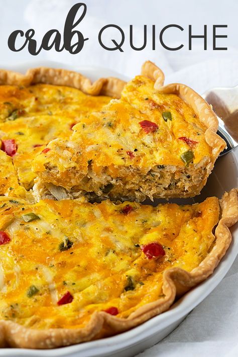 Crab Meat Quiche, Crab And Shrimp Quiche, Crabmeat Quiche, Meat Quiche, Potato Pasties, Crab Quiche, Egg Bakes, Cheese Vegetables, Asparagus Quiche