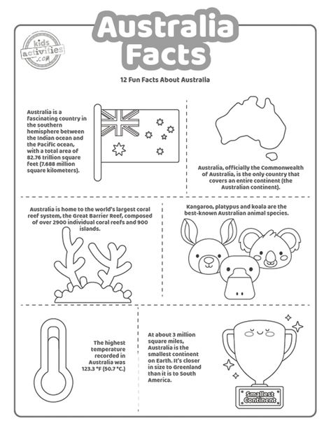 Australia Famous Places, Australia Montessori Activities, Australia Preschool Theme, Australia Poster Project, Australia Food For Kids, Australia Themed Activities For Kids, Australian Activities For Kids, Australia Projects For Kids, Australia Art Projects For Kids